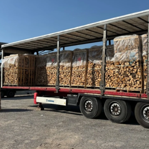 LKW-Ladung Eichenholz (48 RM) – 25-cm-Scheite – Der Dauerbrenner H1 G1